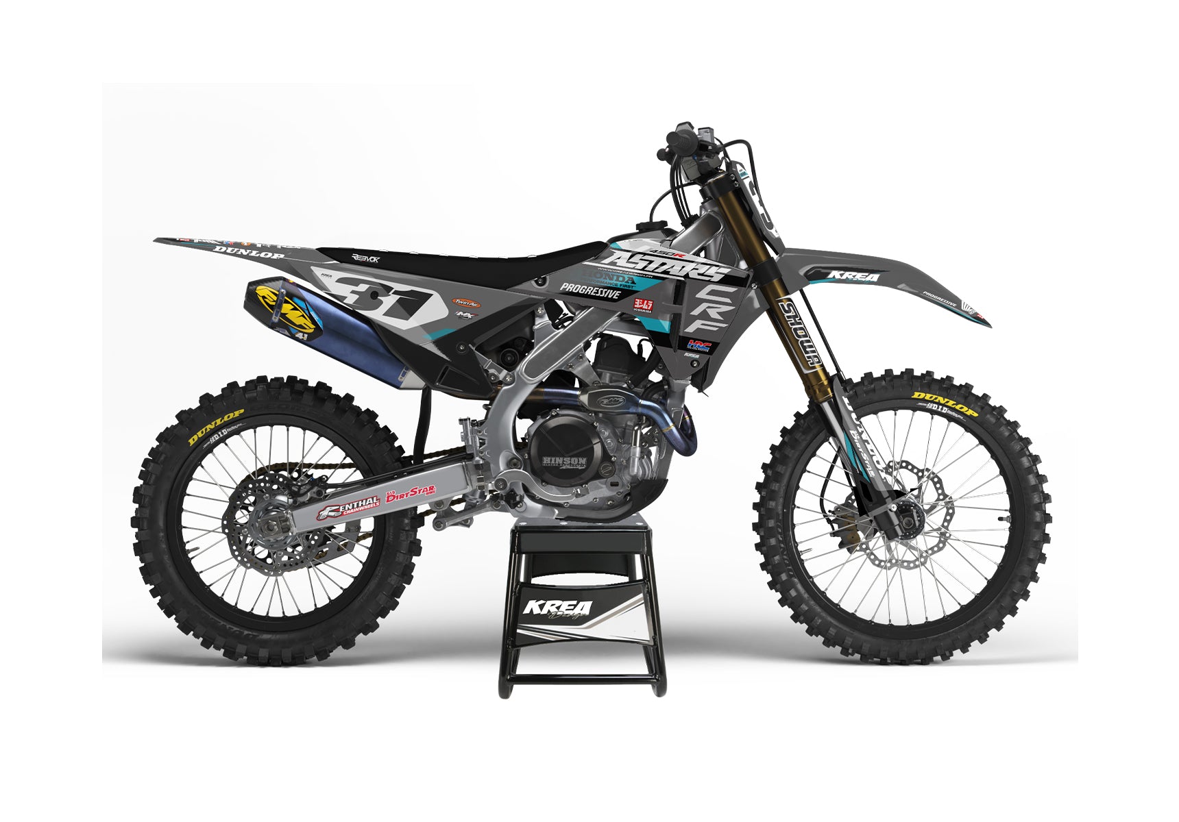 KIT DECO MOTO CROSS HONDA STROKE REPLICA