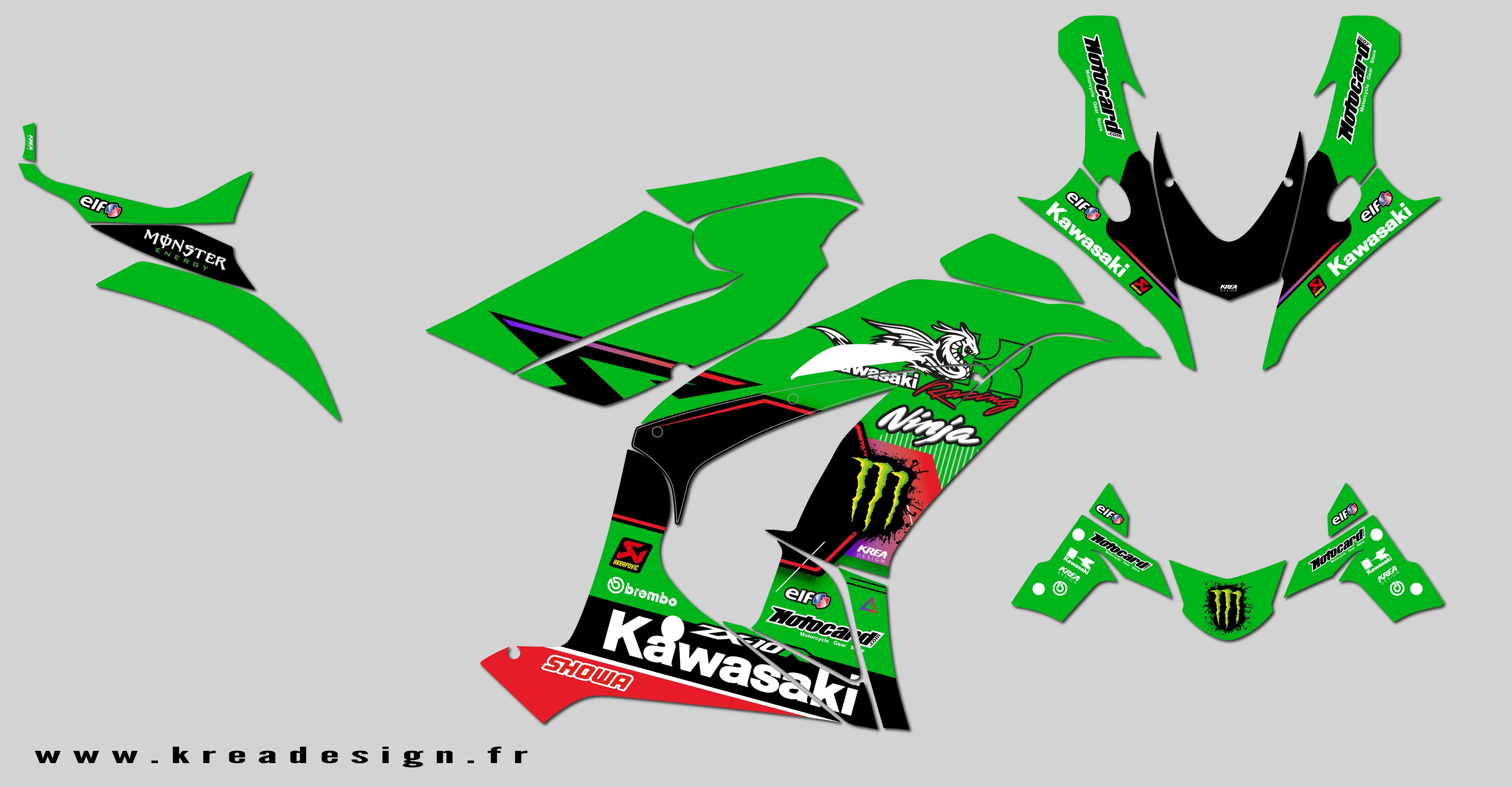 KIT DECO MOTO KAWASAKI Z10R LIMITED REPLICA
