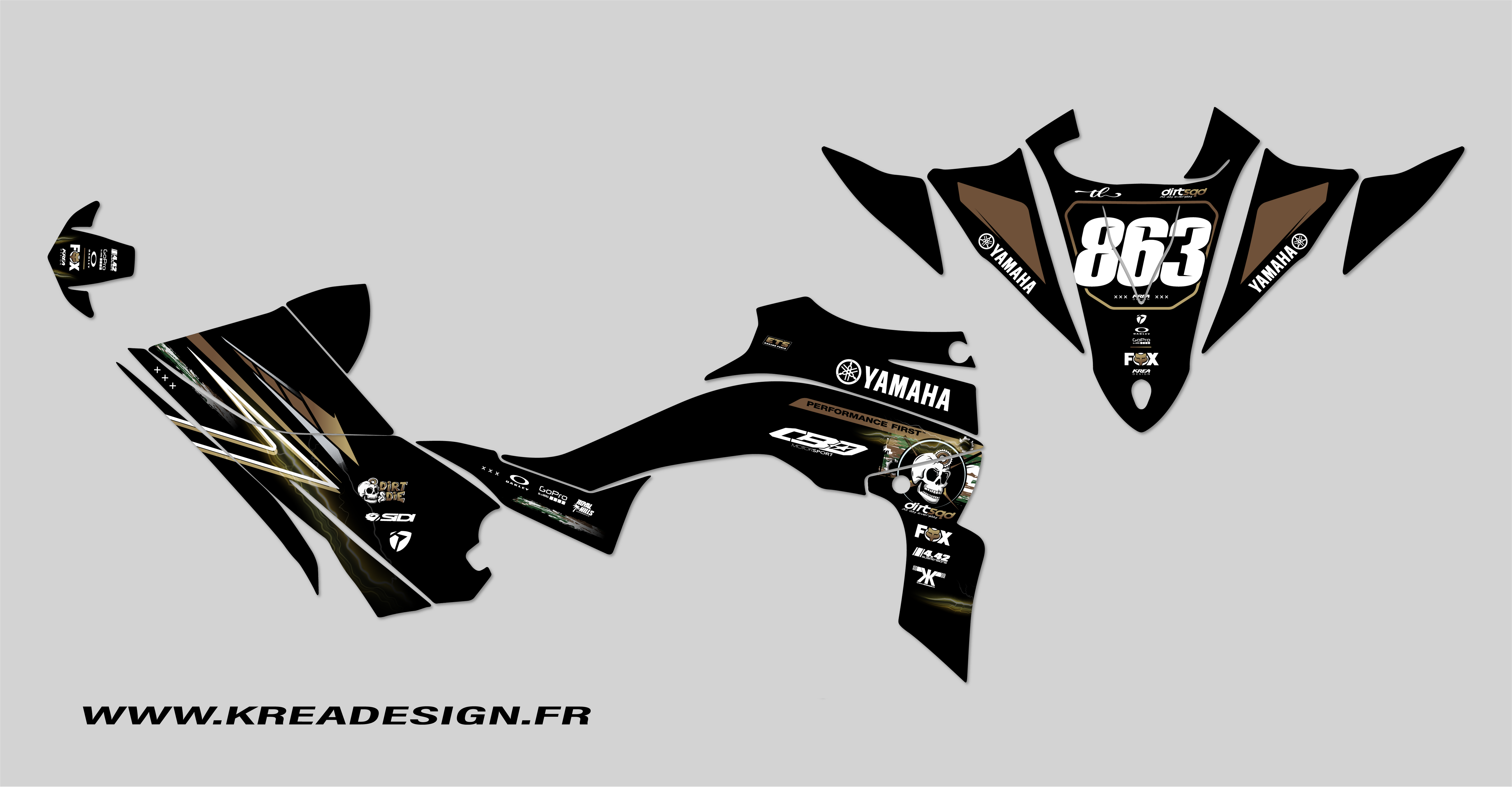KIT DECO QUAD YAMAHA YFZ CAMO REPLICA