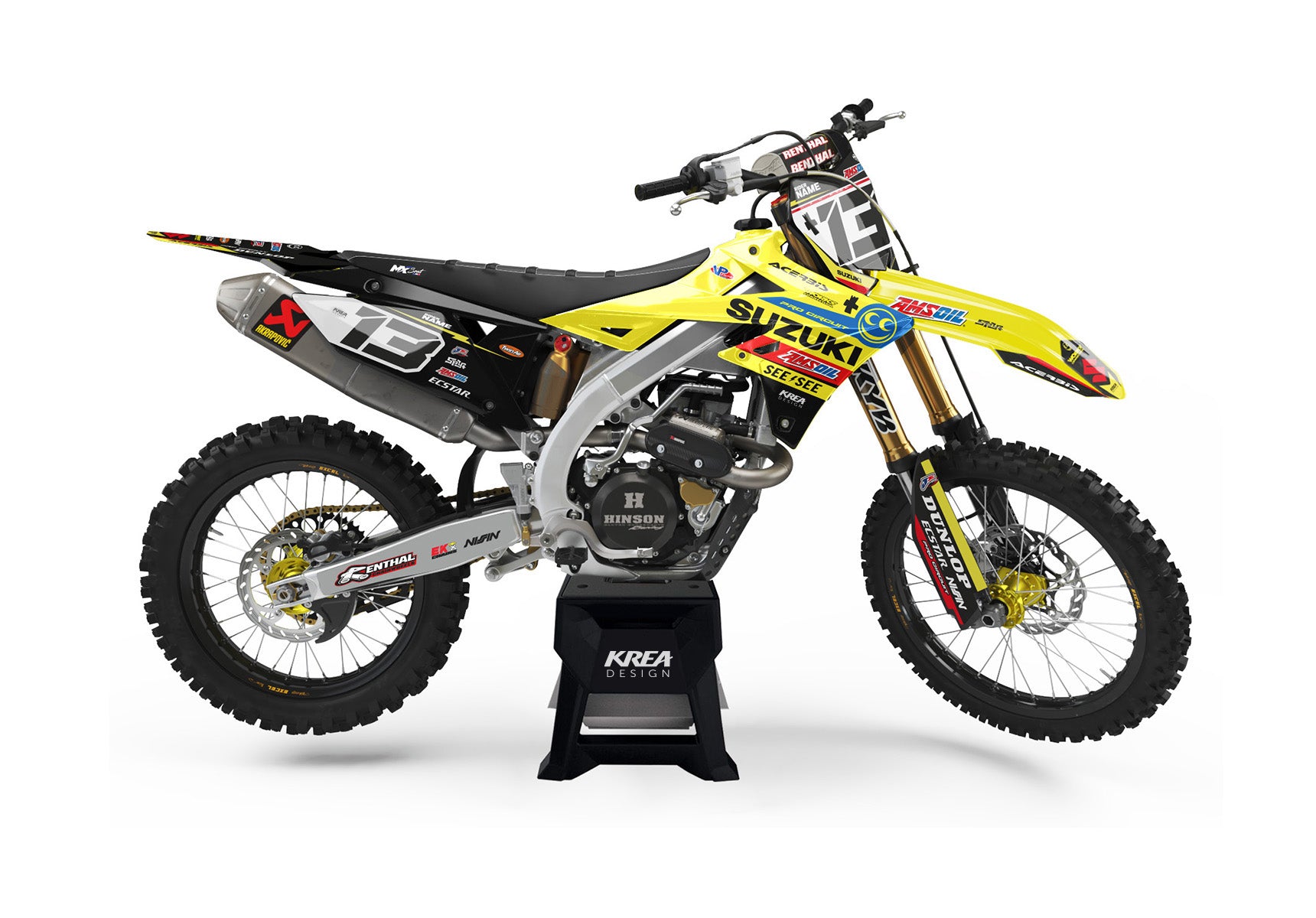 KIT DECO MOTO CROSS SUZUKI RACE REPLICA