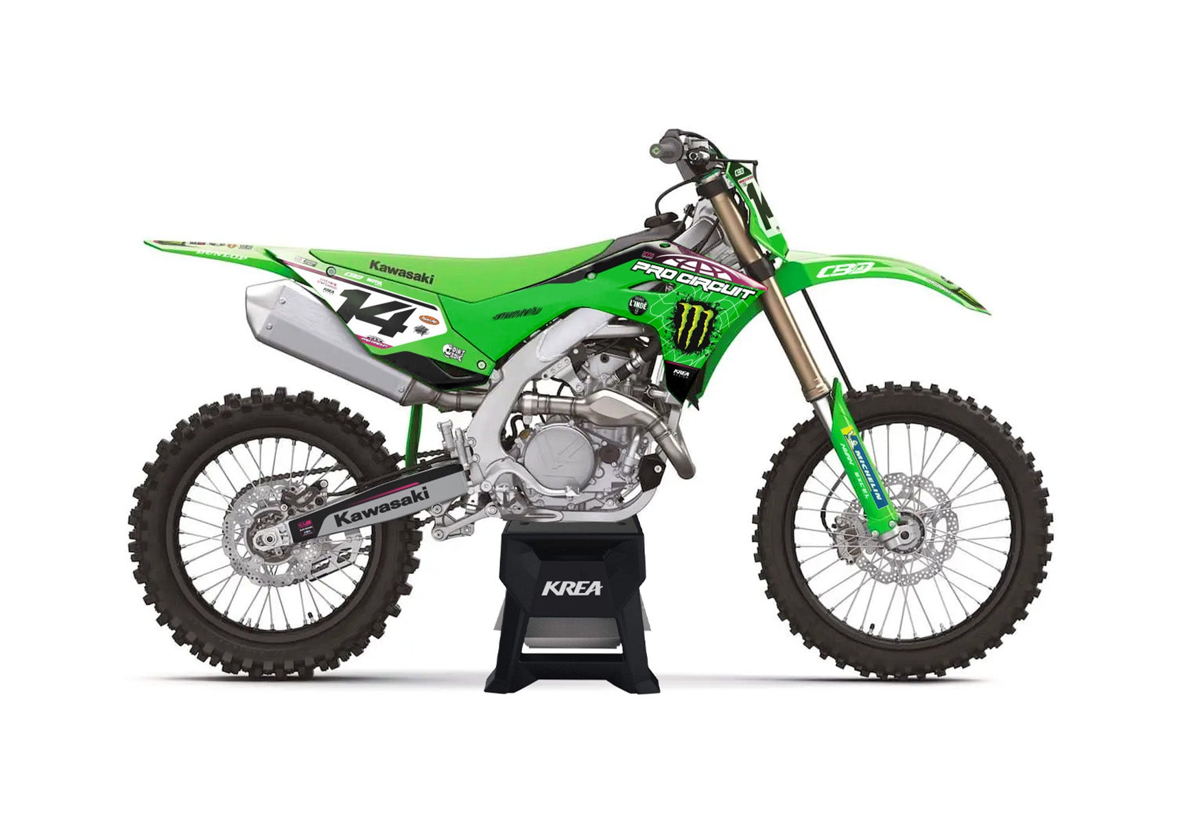 KIT DECO MOTO CROSS KAWASAKI EXPO INDE SX TOUR 024 REPLICA