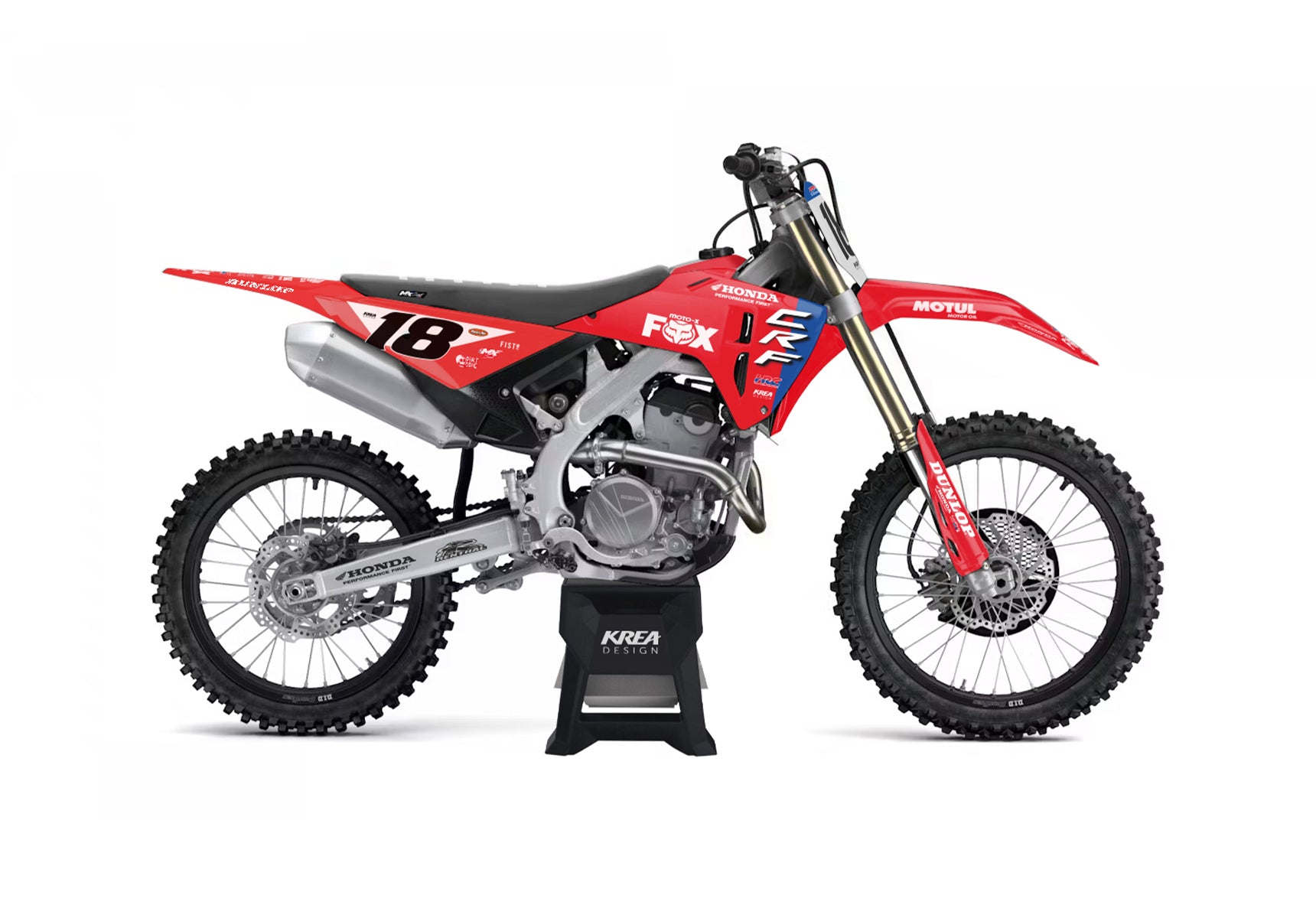 KITDECO-MOTOCROSS-HONDA-ORIGINAL-REPLICA-50QR-110CRF-80CR-85CR-125CRF-150CRF-125CR-250CR-250CRF-450CRF