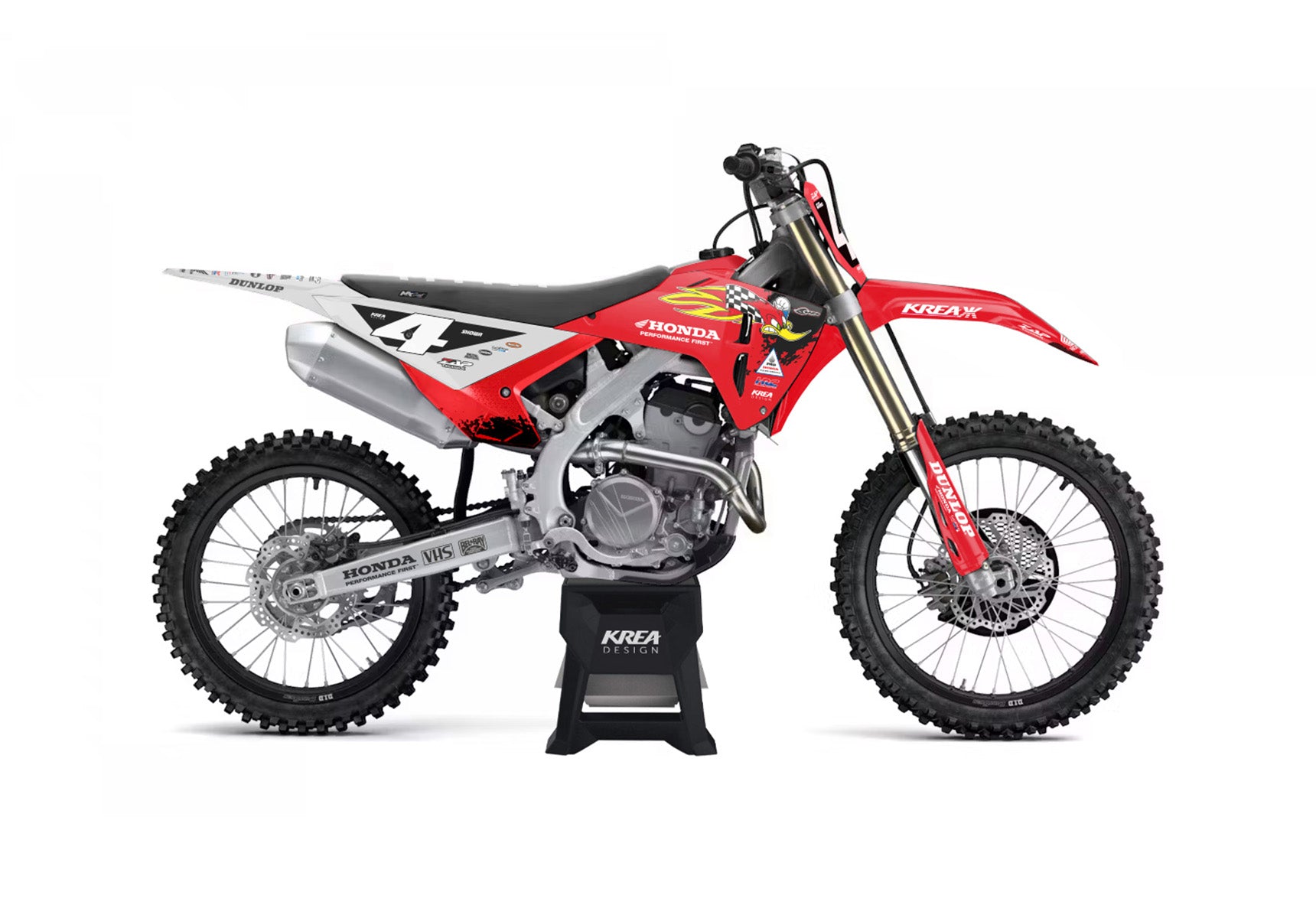 KITDECO-MOTOCROSS-HONDA-WOODY-REPLICA-50QR-110CRF-80CR-85CR-125CRF-150CRF-125CR-250CR-250CRF-450CRF