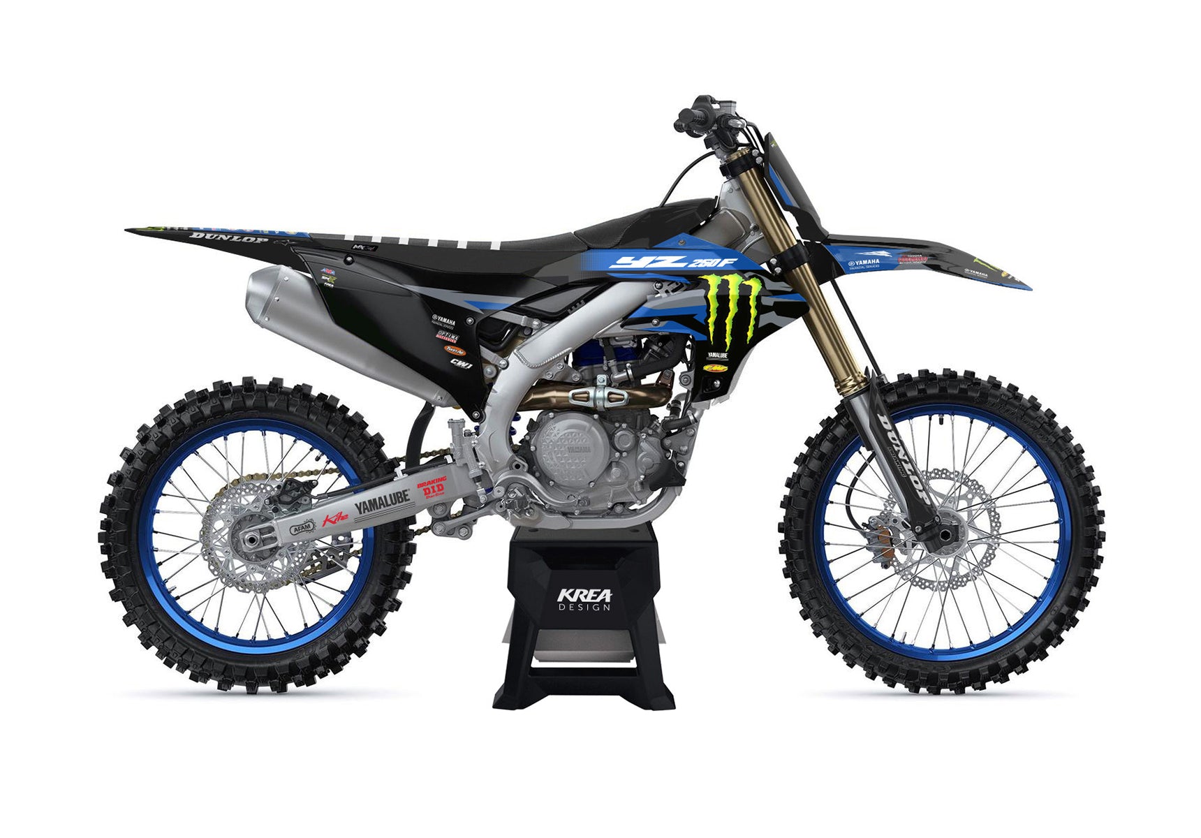 KITDECO-MOTOCROSS-YAMAHA-FACTORY REPLICA-50 PW-65YZ-85YZ-125YZ-250YZ- 250YZF-450YZF-125WRX-125WR-125YZE-250WR-250YZE-250WRF-450WRF