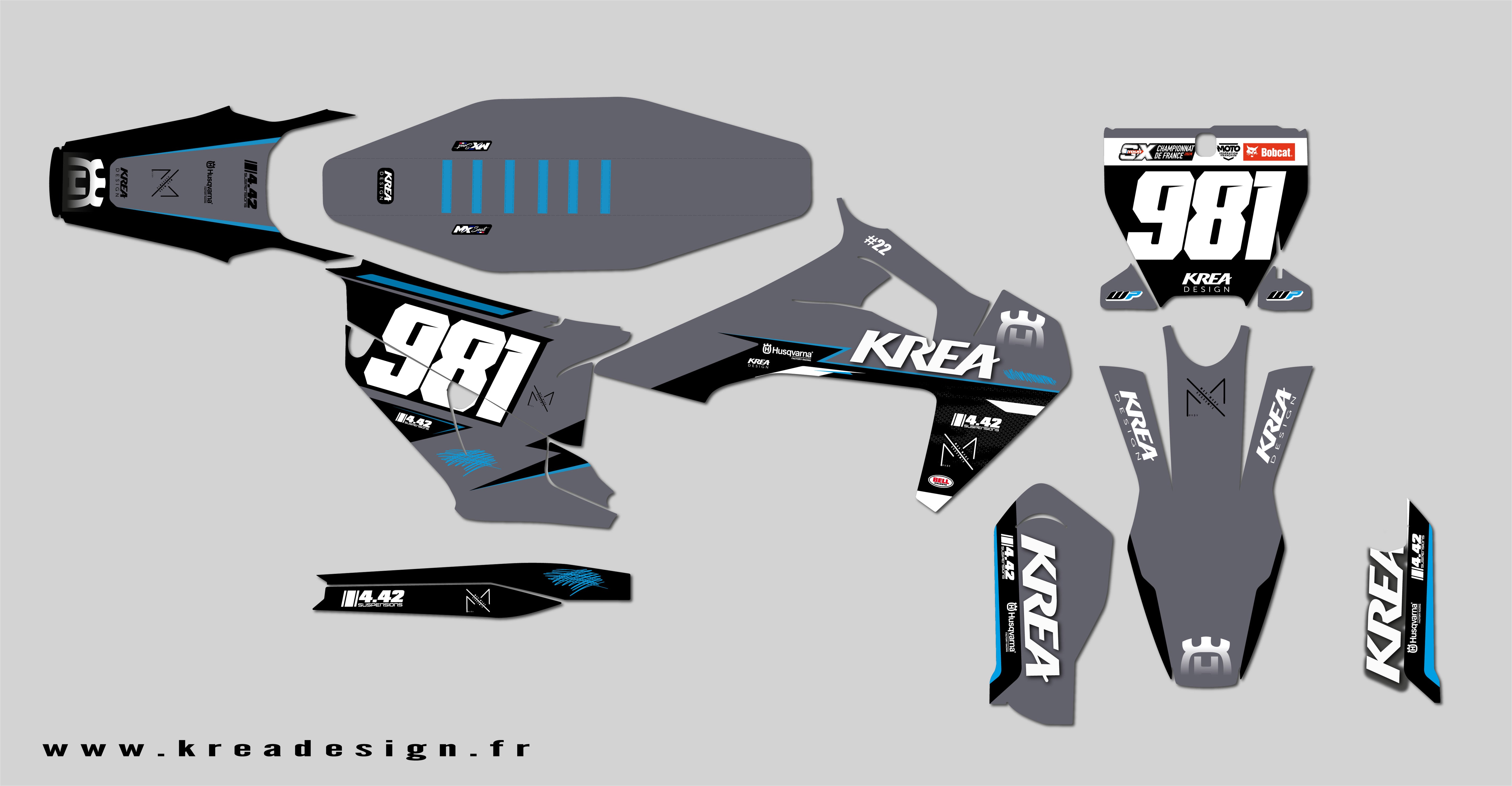 KIT DECO MOTO CROSS HUSQVARNA MAX MORA 024 REPLICA