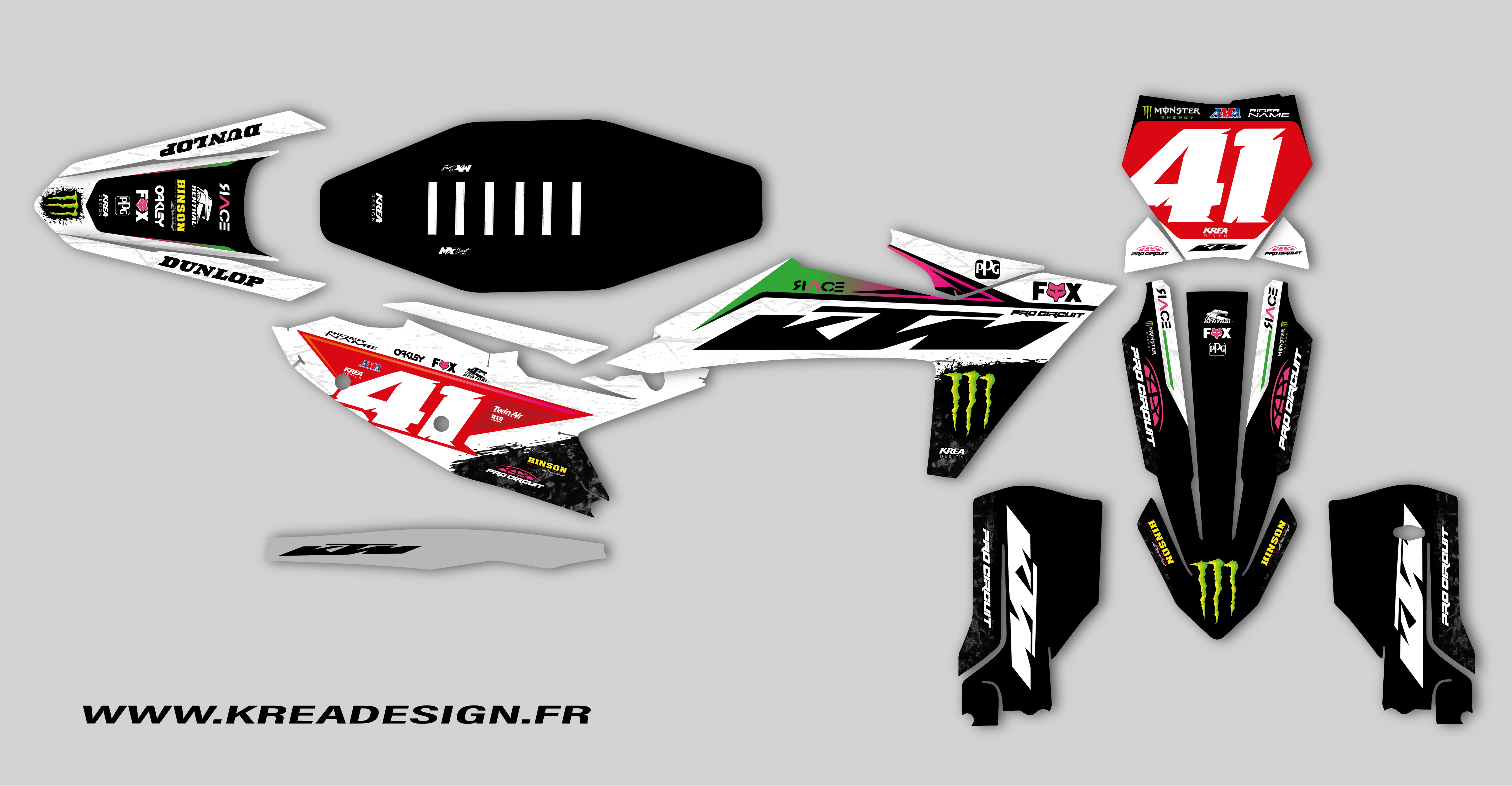 KIT DECO MOTO CROSS AIR LINE REPLICA