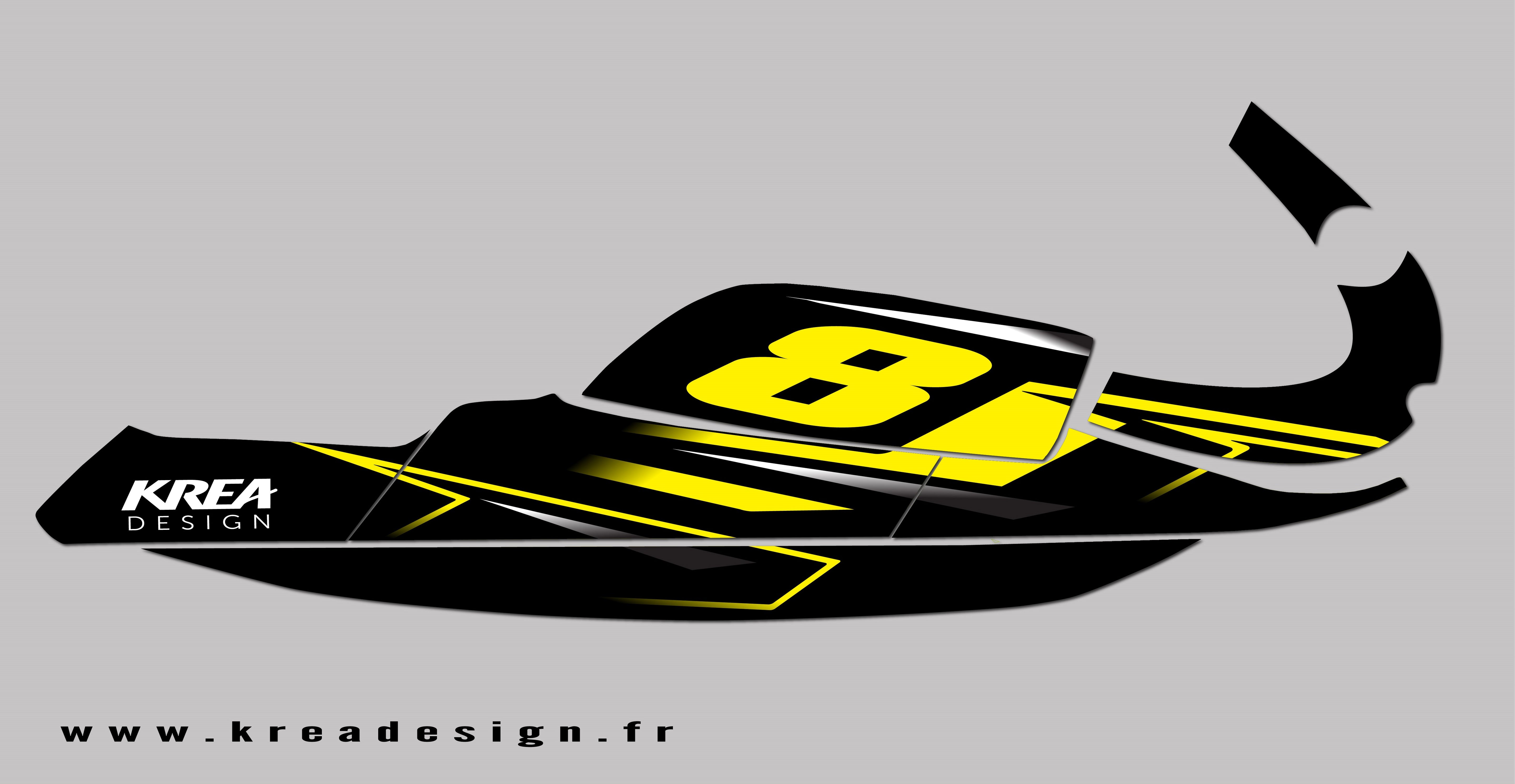 KIT DECO JET SKI YAMAHA SUPER JET RACE SERIE REPLICA