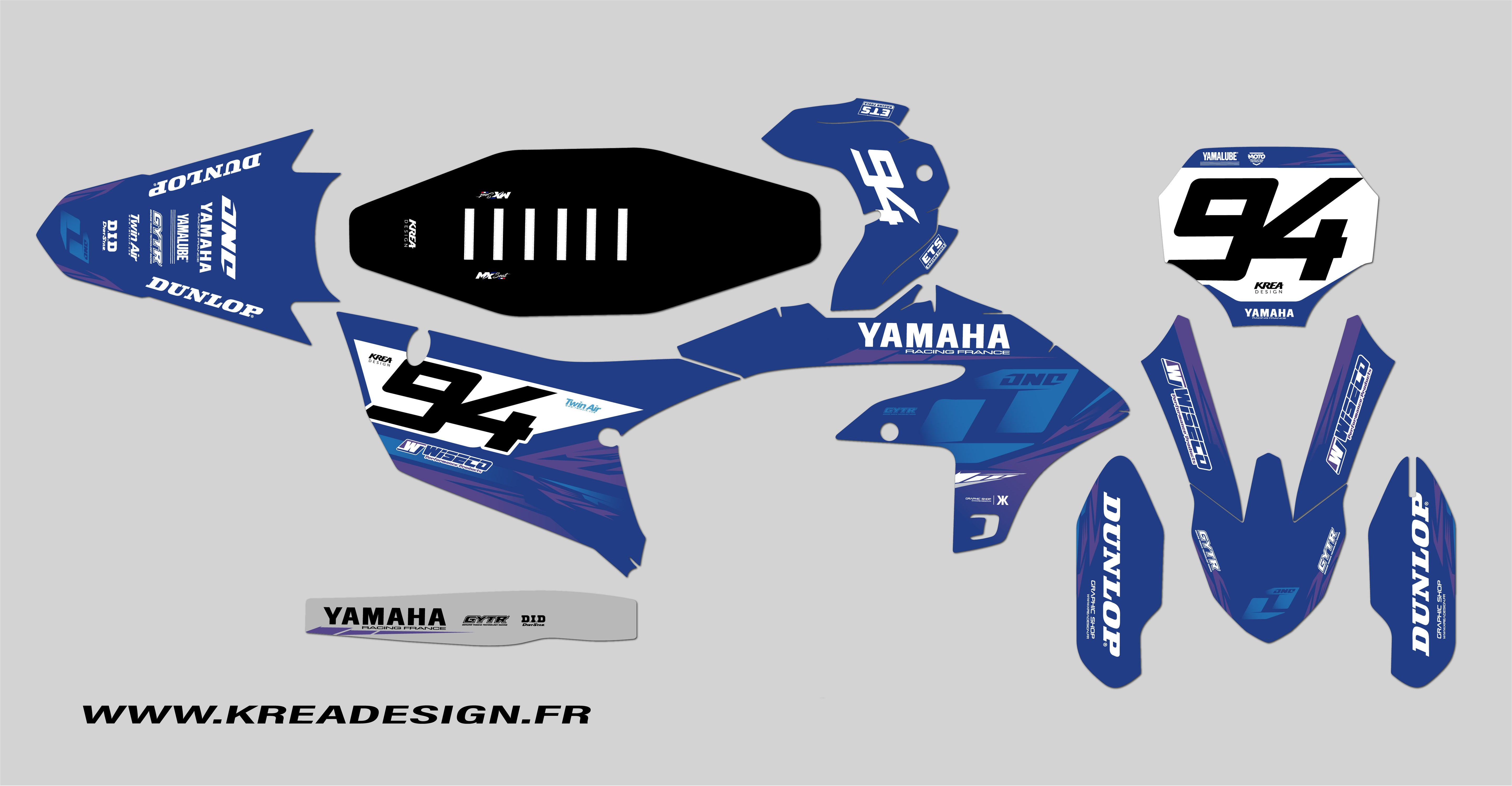 KIT DECO MOTO CROSS YAMAHA ATOM REPLICA