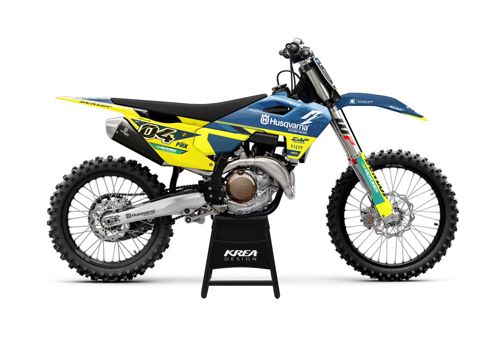 KIT DECO MOTO CROSS HUSQVARNA FLASH REPLICA